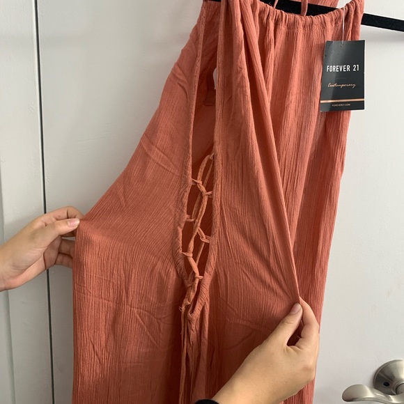 ✨Host Pick💞 Forever 21 Tie-Dye Lace-Up Maxi Dress - Picture 6 of 8